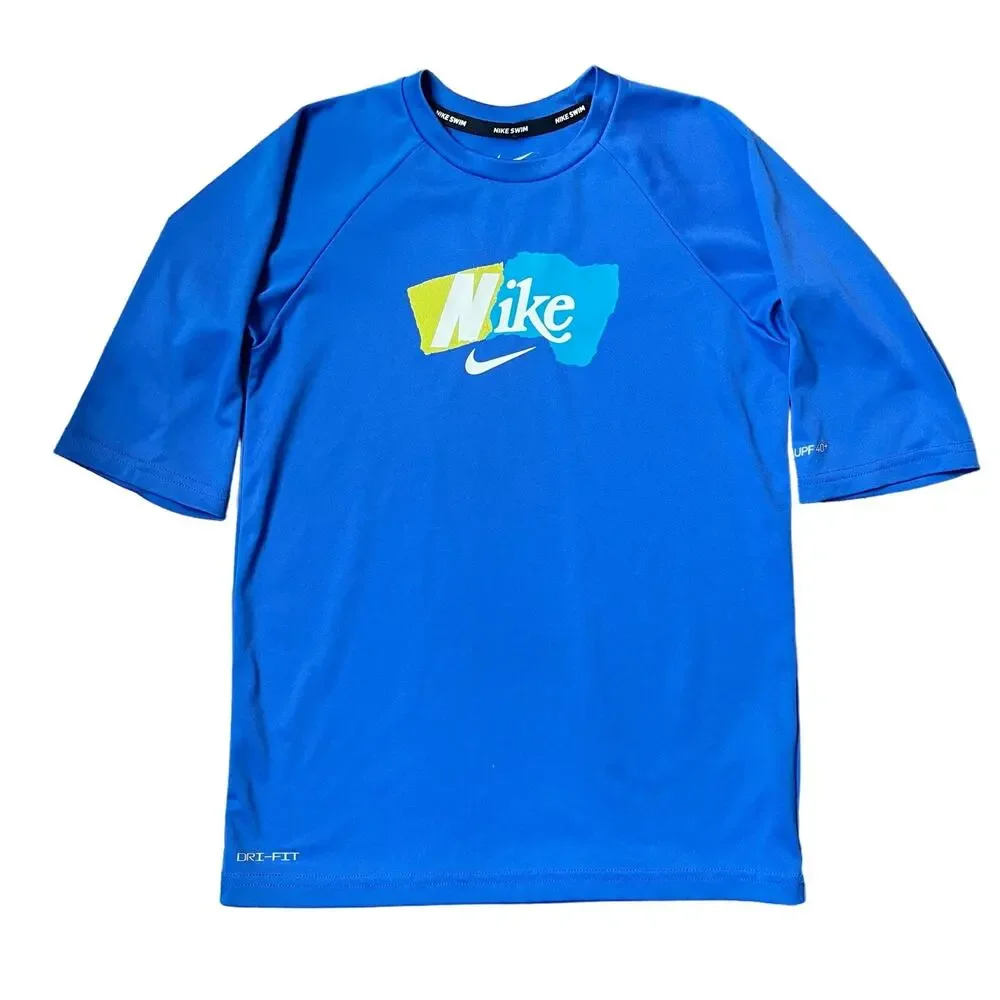 Nike Swim Boy's MD UPF 40+ Rash Guard Shirt
